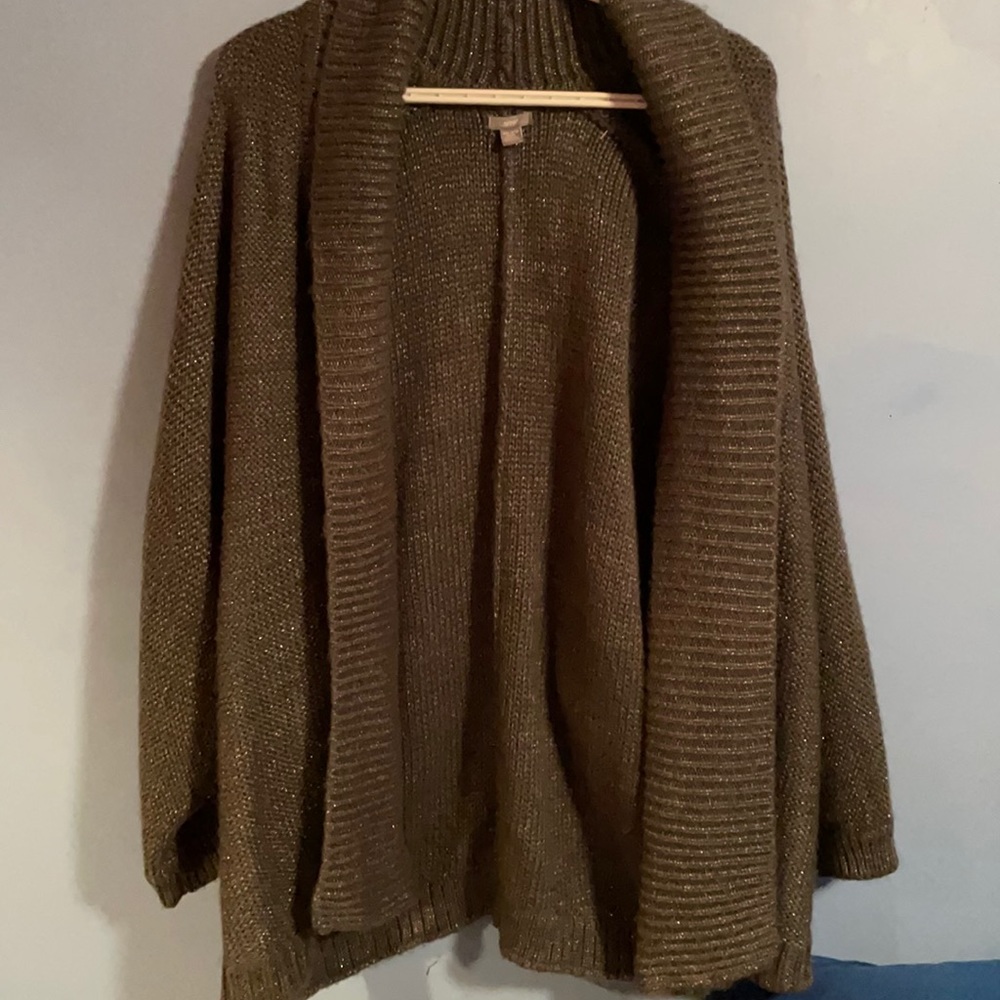 Aerie Black Sparkly Cardigan